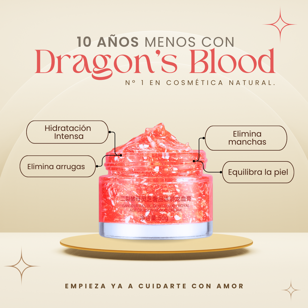 Crema facial rejuvenecedora Dragon's Blood para una piel más joven y radiante